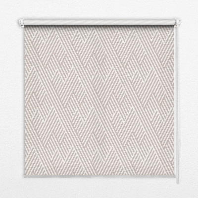 Fabric roller blind Beige stripes