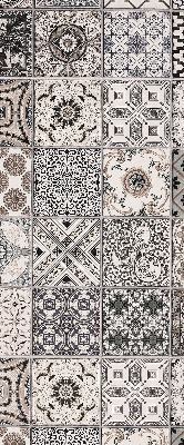 Modern roller blind Portuguese patterns