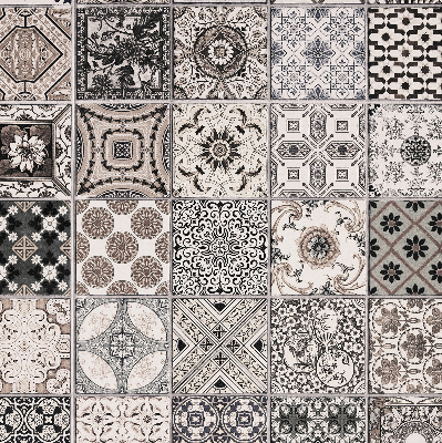 Modern roller blind Portuguese patterns