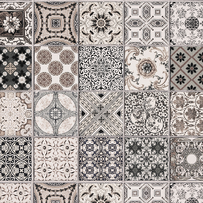 Modern roller blind Portuguese patterns