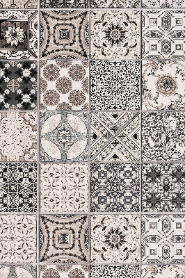 Modern roller blind Portuguese patterns