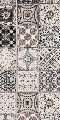 Modern roller blind Portuguese patterns