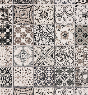 Modern roller blind Portuguese patterns
