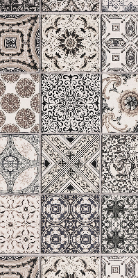 Modern roller blind Portuguese patterns