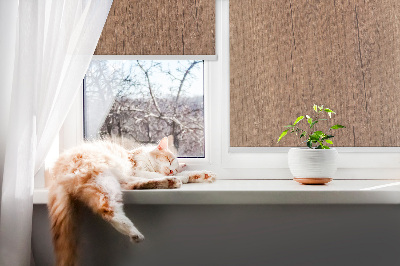 Roller blind for large window Wood