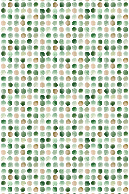 Fabric roller blind Green circles