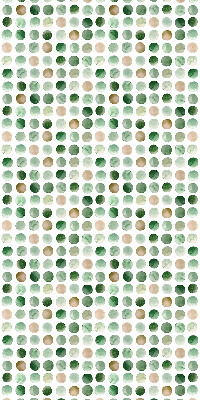 Fabric roller blind Green circles