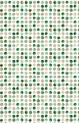 Fabric roller blind Green circles