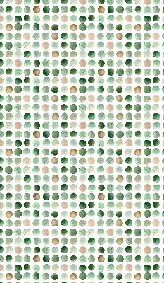 Fabric roller blind Green circles