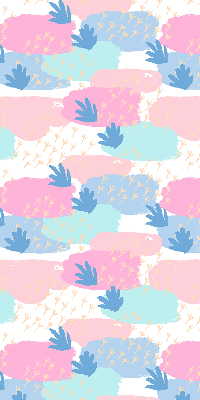 Roller blind for large window Traces on a colored background