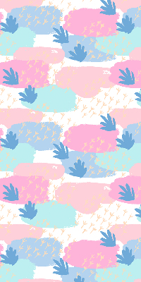 Roller blind for large window Traces on a colored background