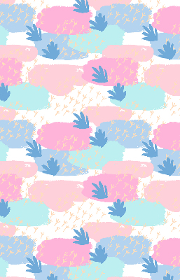 Roller blind for large window Traces on a colored background