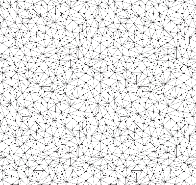Modern roller blind Connected dots