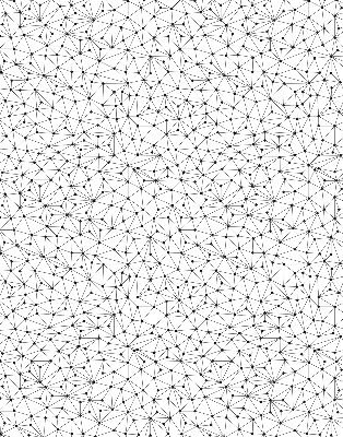 Modern roller blind Connected dots