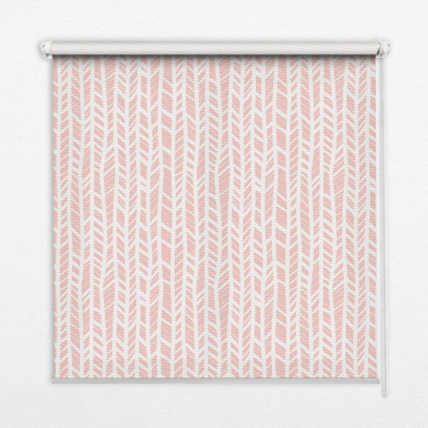 Roller blind for large window Herringbone
