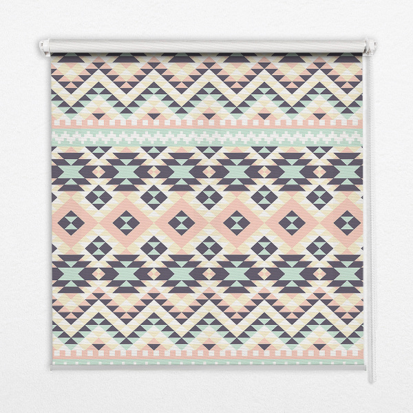 Fabric roller blind Triangle pattern