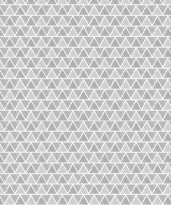 Roller blind for large window Striped triangles