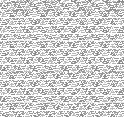 Roller blind for large window Striped triangles