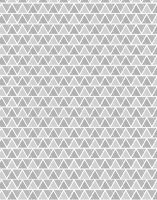 Roller blind for large window Striped triangles