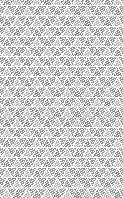 Roller blind for large window Striped triangles