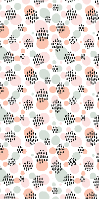 Fabric roller blind Black dotted patches