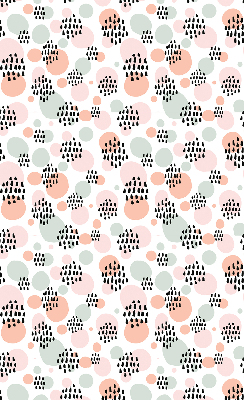 Fabric roller blind Black dotted patches