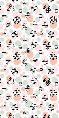 Fabric roller blind Black dotted patches