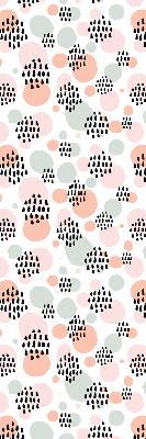 Fabric roller blind Black dotted patches