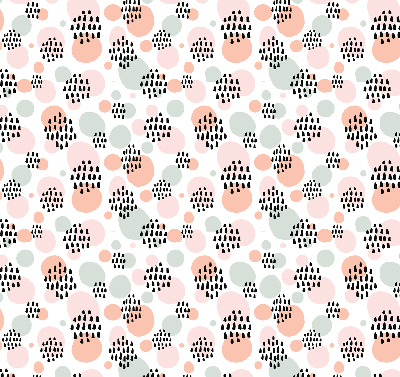Fabric roller blind Black dotted patches