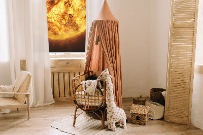 Fabric roller blind Yellow mesh