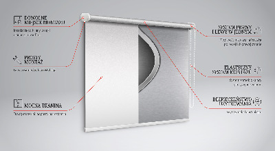 Modern roller blind Metal