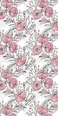 Fabric roller blind Flower buds from the tree