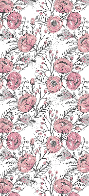 Fabric roller blind Flower buds from the tree