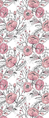 Fabric roller blind Flower buds from the tree