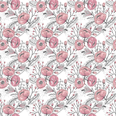 Fabric roller blind Flower buds from the tree