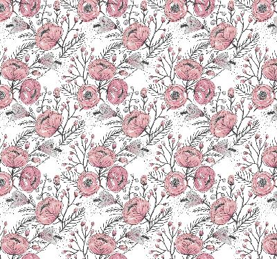 Fabric roller blind Flower buds from the tree