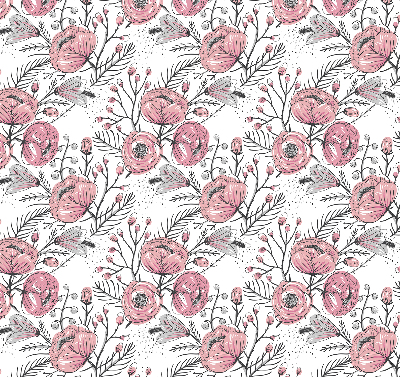 Fabric roller blind Flower buds from the tree
