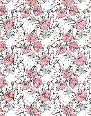 Fabric roller blind Flower buds from the tree