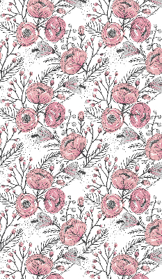 Fabric roller blind Flower buds from the tree