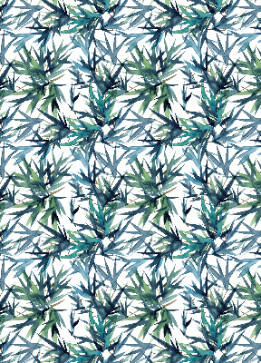 Roller blind for large window Leaves
