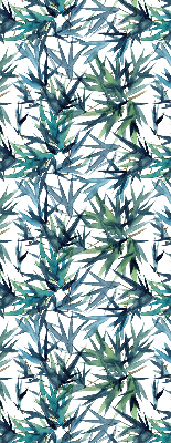 Roller blind for large window Leaves