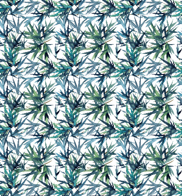 Roller blind for large window Leaves