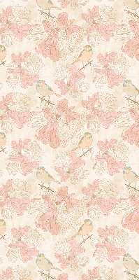 Modern roller blind Birds among the flowers
