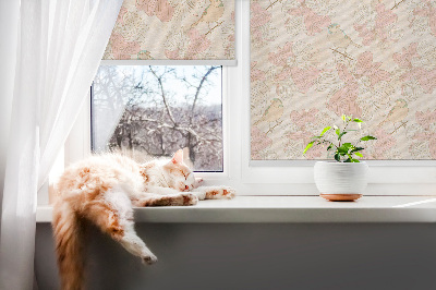 Modern roller blind Birds among the flowers