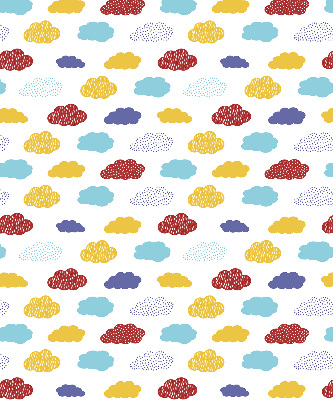 Fabric roller blind Colorful clouds