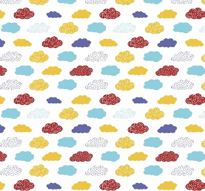 Fabric roller blind Colorful clouds