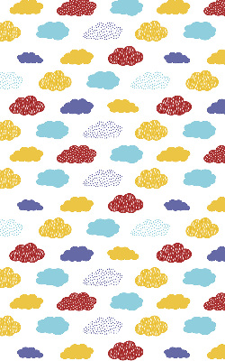 Fabric roller blind Colorful clouds