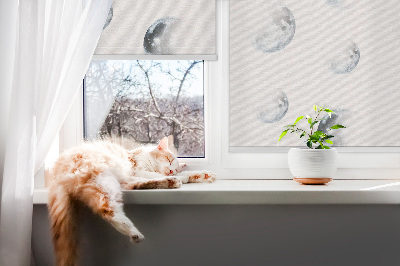Roller blind for large window Moons