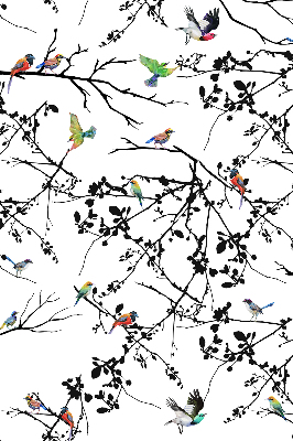 Fabric roller blind Birds on the branches