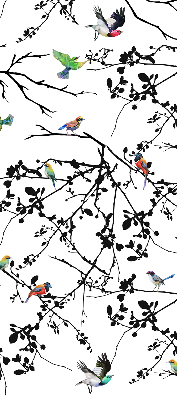 Fabric roller blind Birds on the branches